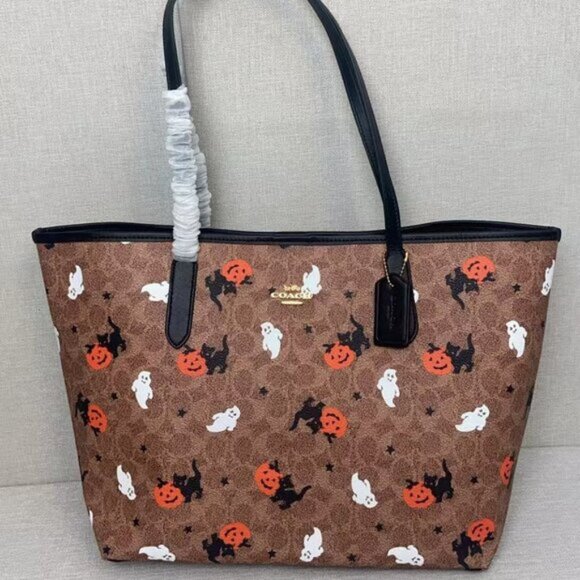 City Tote - Coach Halloween Signature Canvas - Picture 1 of 8